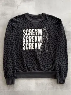 HYSTERIC GLAMOUR SCREAM LEOPARD CREWNECK