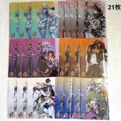 刀剣乱舞　クリアファイル A5 全6種 計21枚 コンプ　セブンイレブン 限定
