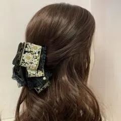 インド刺繍リボン バンスクリップ