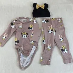 H&M ベビー服 70cm ロンパース パンツ 帽子 3点セット ディズニーのサムネイル