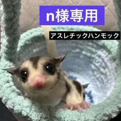 モモンガ　アスレチック　ハンモック　ハンドメイド　毛糸