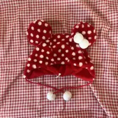 ファンキャップ ミニー ドット 赤 白 水玉