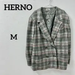HERNO（ヘルノ） テーラードジャケット チェック柄 ダブルボタンのサムネイル