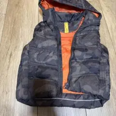 迷彩柄ダウンベスト 110cm