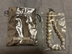 プティローブノアー　コットンパールネックレス　美品　匿名配送のサムネイル