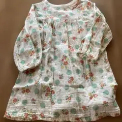 Seraph 원피스 花柄 ドット 110cm