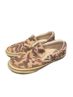 VANS バンズ スリッポン カモ柄 5ハーフ 24.5cm 90s～