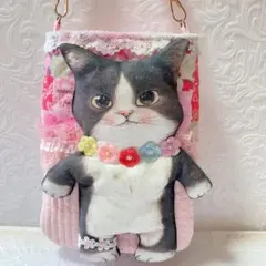 カ*Y様 ふわふわジョーズ君サコシュ　コヤンイサムチョン　お花首飾り　ヌビキルト