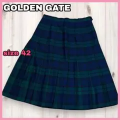 【ヴィンテージ】GOLDEN GATE タータンチェック プリーツスカートのサムネイル
