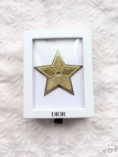 【新品 非売品】DIOR ディオール スターピンバッジ ラッキースター ゴールド