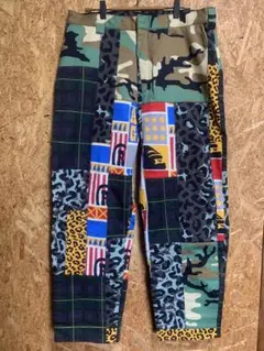 XLARGE パッチワーク ワークパンツ　W36