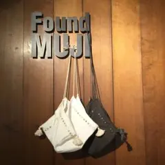 foundmuji インド綿ミラーワーク刺繍バッグ アイボリーのサムネイル