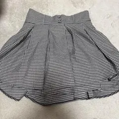NGNI タックフレアミニスカパン ギンガムチェック