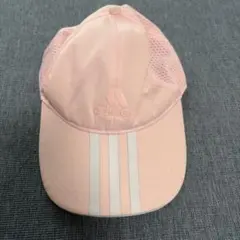 即購入OK adidas ピンク 3本ラインキャップ OSFM
