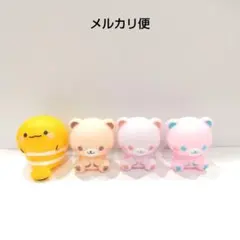 プカプカパステルくまさん　３種　プカプカぽちゃちゃ海の生き物１種　ソフビ