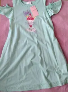 新品　未使用　メゾピアノ　ワンピース　130 140　パフェ