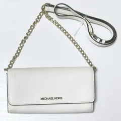 【MICHAEL KORS】ウォレットショルダー　ホワイト
