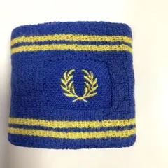 【未使用】フレッドペリー 青/黄 ストライプ リストバンド