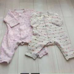 ロンパース 2点セット　　女の子　ユニクロ