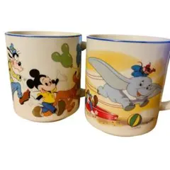 【レア】ミッキーマウス ダンボ マグカップセット【ビンテージ】