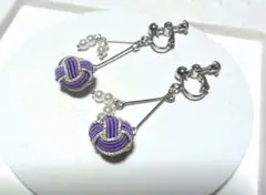 水引　玉結イヤリング♡