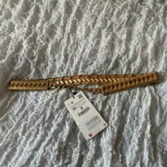 新品タグ付き　ZARA ゴールド　チェーンベルト
