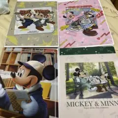 ミッキーアンドフレンズ　ディズニー　ミニクリアファイル　ガチャポン
