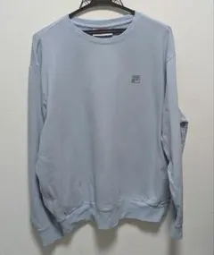 FILA ライトブルー トレーナー XXL ポケット付き