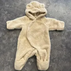 フード付きクマ耳カバーオール