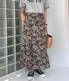 DOUX ARCHIVES 花柄 ロング スカート