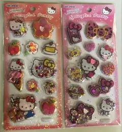 【正規品】 スパンコールパーティ ハローキティ ヒョウ柄 2枚セット