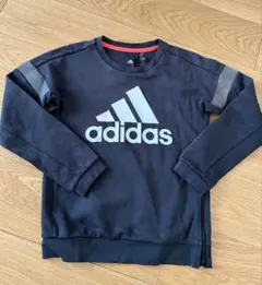 adidas トレーナー 130cm ダークグレー