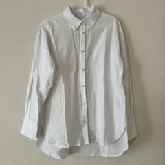 OPAQUE.CLIP ホワイト長袖シャツ オーバーサイズ