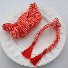 ②七五三　髪飾り　総絞り　かのこ　ちんころセット