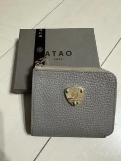 ATAO アタオ ミリモ 二つ折り財布 グレージュ - メルカリ