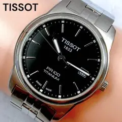稼動品✨TISSOT PR100 メンズ腕時計 チタン サファイア風防 ティソ