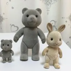 シルバニアファミリー　ジャンク品　3体まとめて　くま　うさぎ