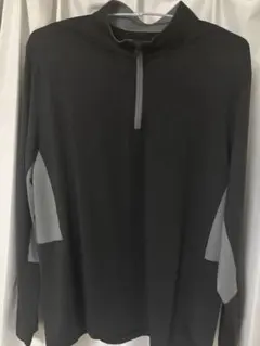 PUMA ハーフジップ ロングスリーブシャツ 長袖 L ブラック