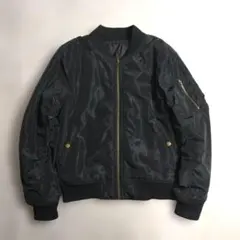 MA-1 ブルゾン　ブラック　ジャンパー　レディース　Lサイズ　アウター