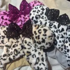 ディズニー　ヒョウ柄　ファンキャップ　レオパード 3色