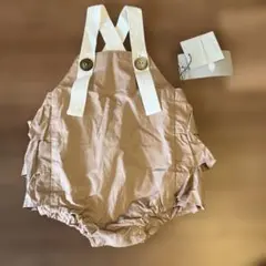 ミミプポン beamsフリルサロペット 女の子 ロンパース スカート風のサムネイル
