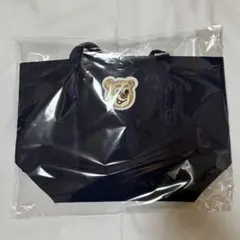 【新品未使用】フェイラー オールドテディ ワッペントートバッグ ネイビー L 小