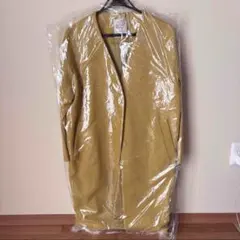 studio CLIP ノーカラーコート　イエロー