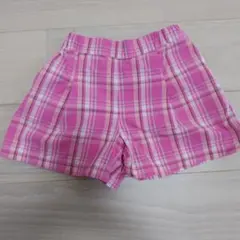 UNIQLO KIDS 半ズボン 110 ピンク系チェック
