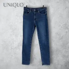 【UNIQLO ユニクロ】　EZYジーンズ　スリムフィット　洗える　ブルー　青