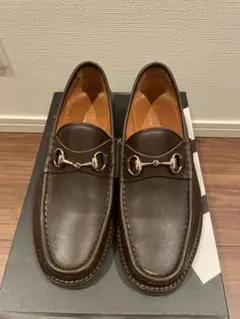 GUCCI ホースビット ローファー ブラウン 42 27のサムネイル