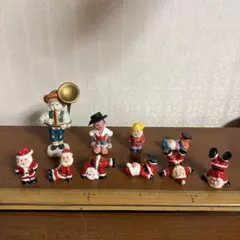 陶器置物クリスマス６体ほか
