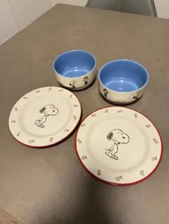 ZARA HOMEスヌーピー 食器セット プレート2枚 ボウル2個