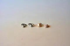 パール 真珠 指輪 イヤリング シルバー ヴィンテージ