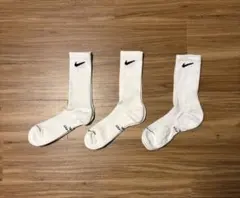 NIKE クルーソックス 3足セット ホワイトのサムネイル